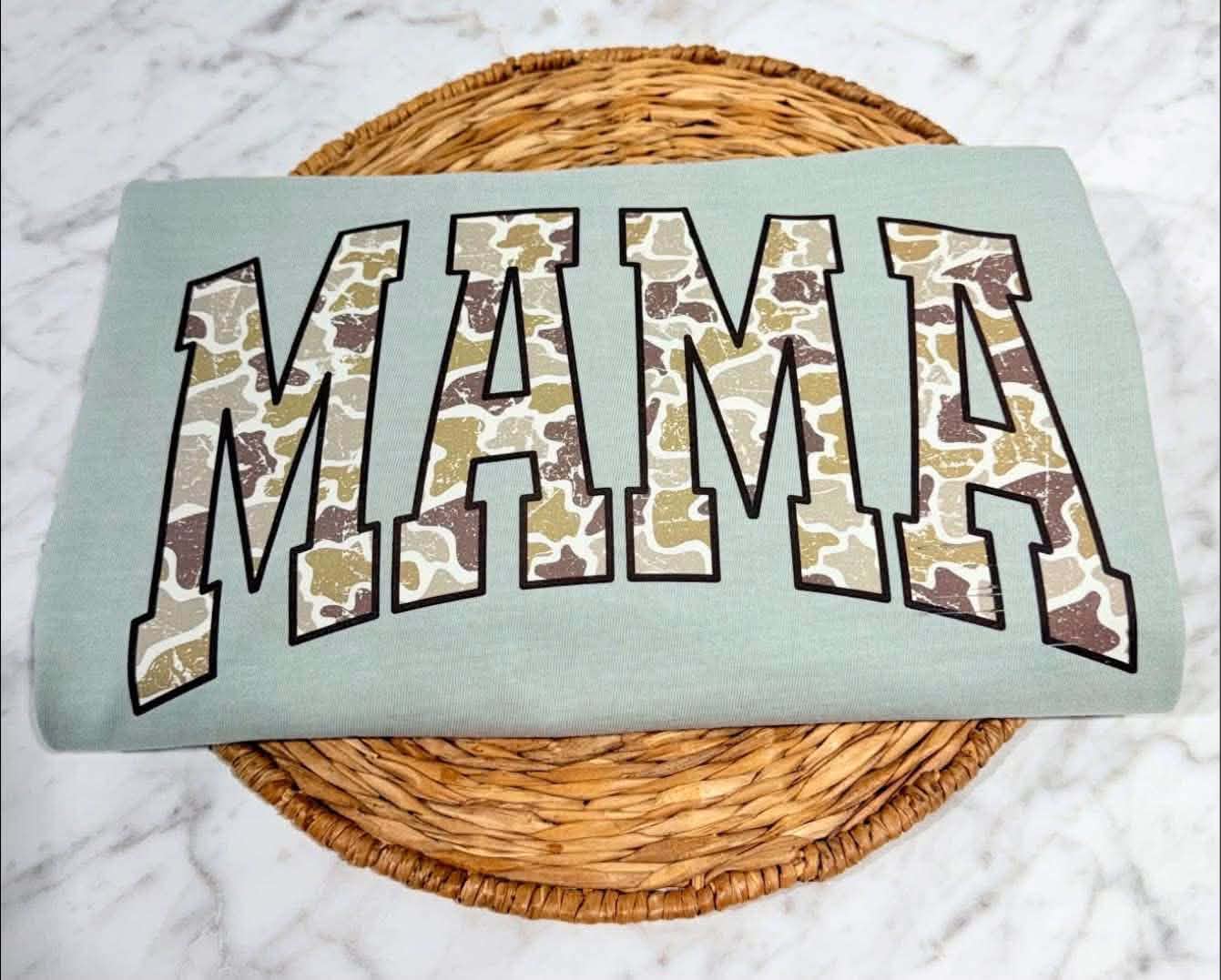 Camo Print Mama Tee
