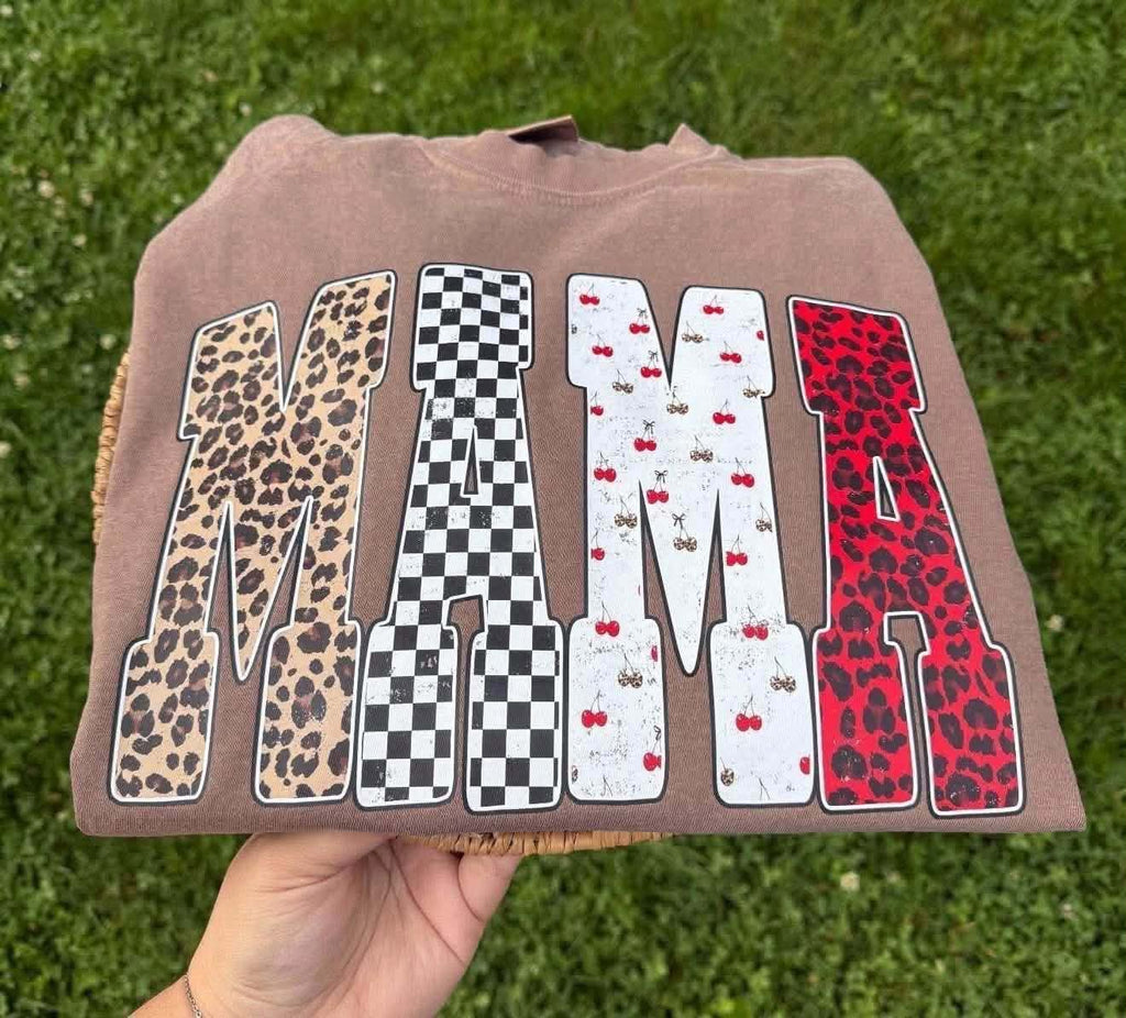Retro Print Mama Tee
